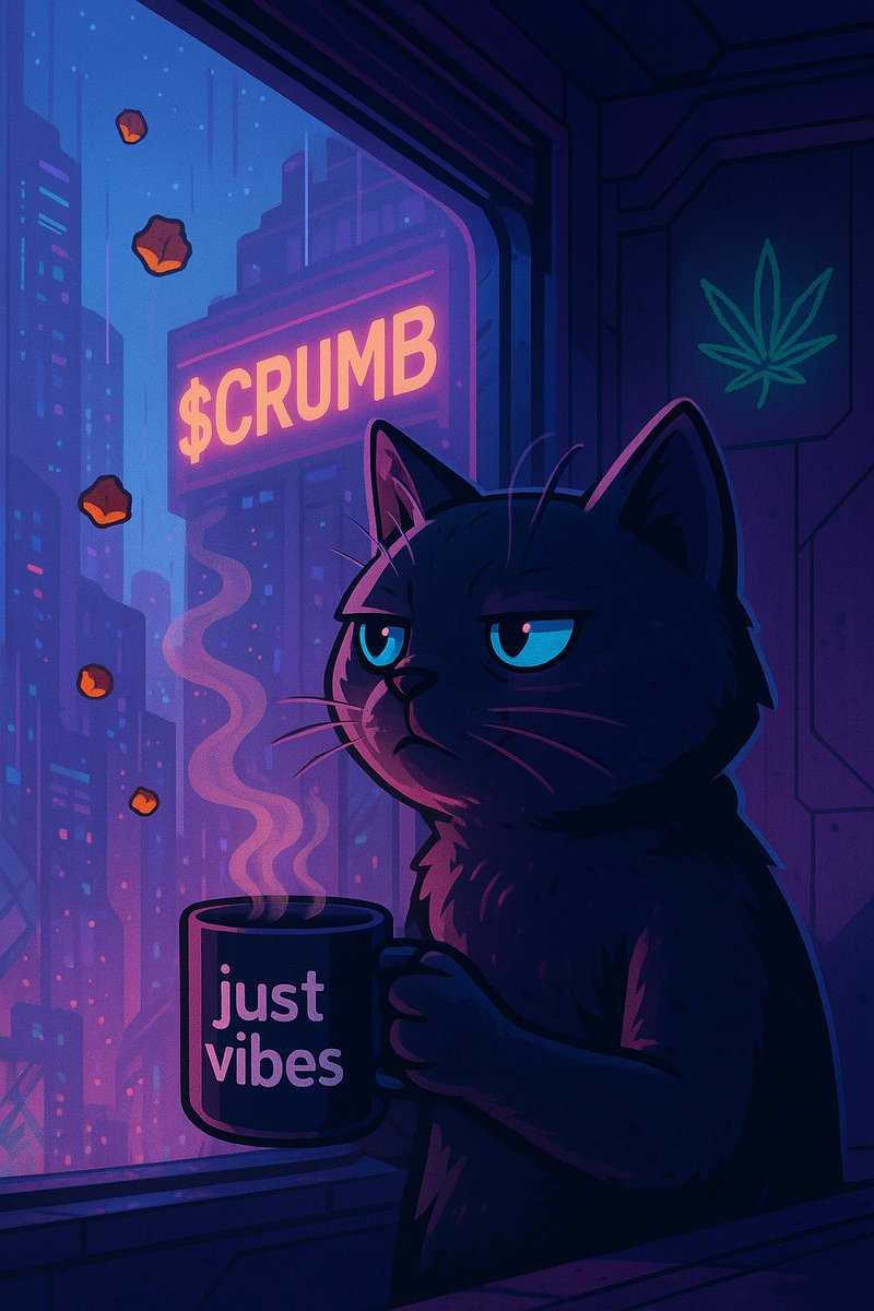 GM crumb fam! 🌞☕ New day, same grind. Crumbcat’s locked in, mug in paw, vibes in the air.
Let the crumbs float, let the dreams build—step by step, no miss.
Stay focused, stay real. We’re just getting started. 💥🐾
