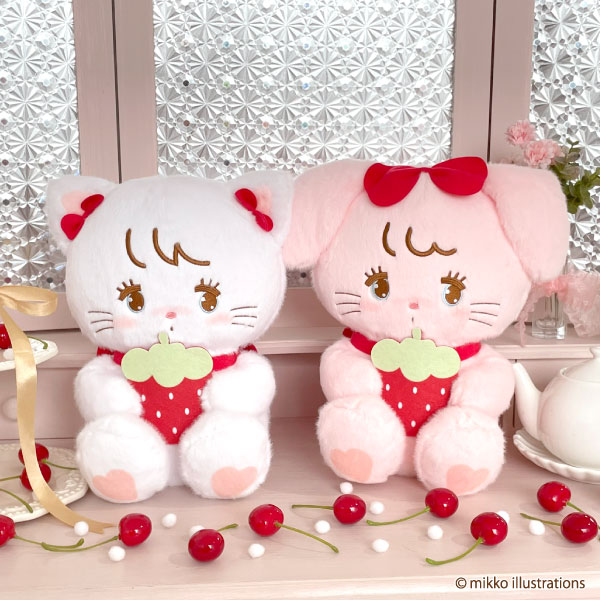🐱🐰プライズ新商品のお知らせ🐶🐻 フクヤより、 いちごモチーフが