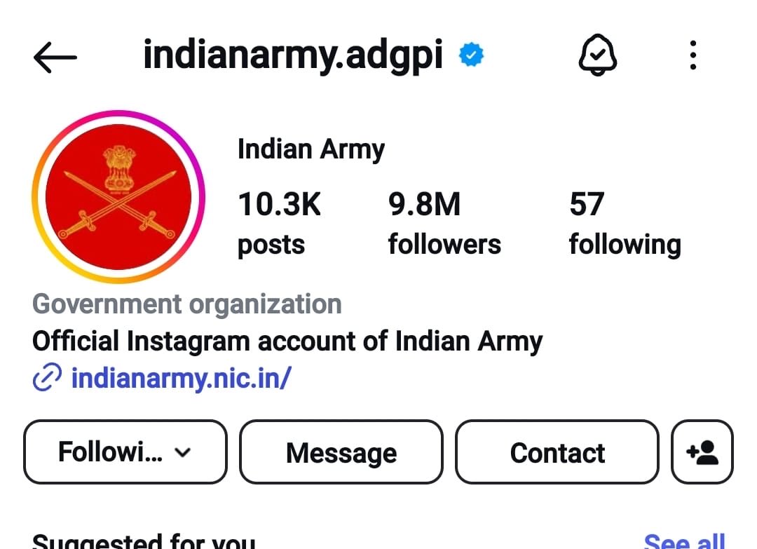 Dear my Indian people, please follow our official insta page of “Indian army”. Now the war started with Pakistan. Pray for our Indian soldiers and support them to win and to save our Nation.Jai hind. Share this message to all#Indian army #modi #indianwar