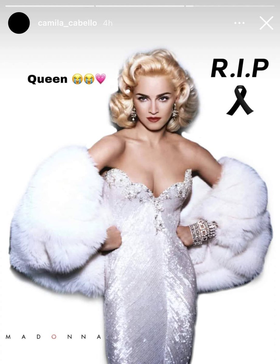 1nlovewithMila's tweet image. Camila cabello on her Instagram stories back in 2020 (Someone from her interns said to her that Madonna die and it was the soccer player Maradonna).

#popculture #Stantwitter #camilacabello