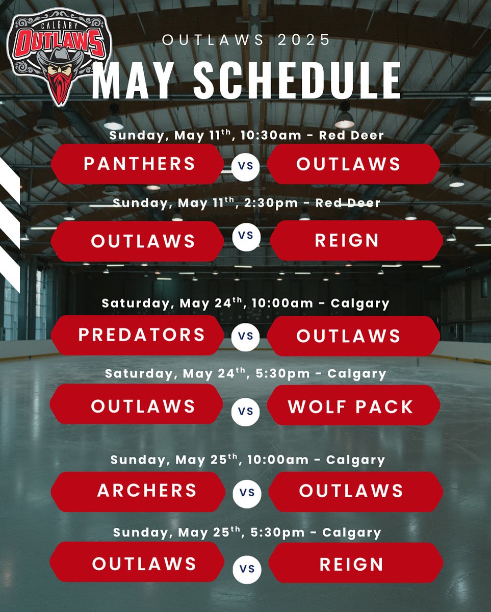 OutlawsCalgary's tweet image. Roller Season starts May 11th!