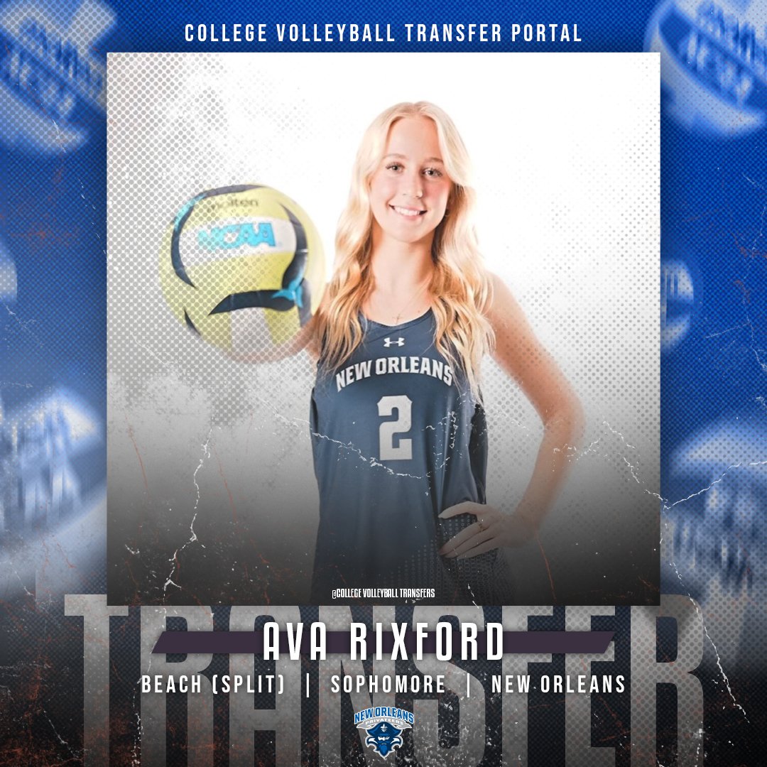 𝗜𝗻 𝗧𝗵𝗲 𝗣𝗼𝗿𝘁𝗮𝗹

✏️: Ava Rixford
🏐: Beach (Split)
🎓: Sophomore
📍: New Orleans

#CollegeVBTransfers | #NCAAWVB