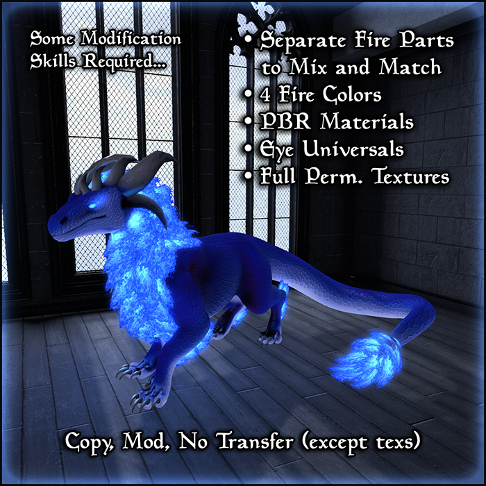 Just completed my first mod for the ATC Aether Drake Avatar...
Available Here: marketplace.secondlife.com/p/Pirschjaeger…