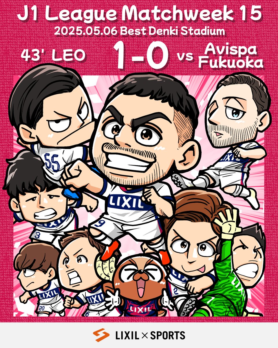 ˏˋ鹿島アントラーズ⚽️ ˎˊ˗ J1リーグ結果イラスト
