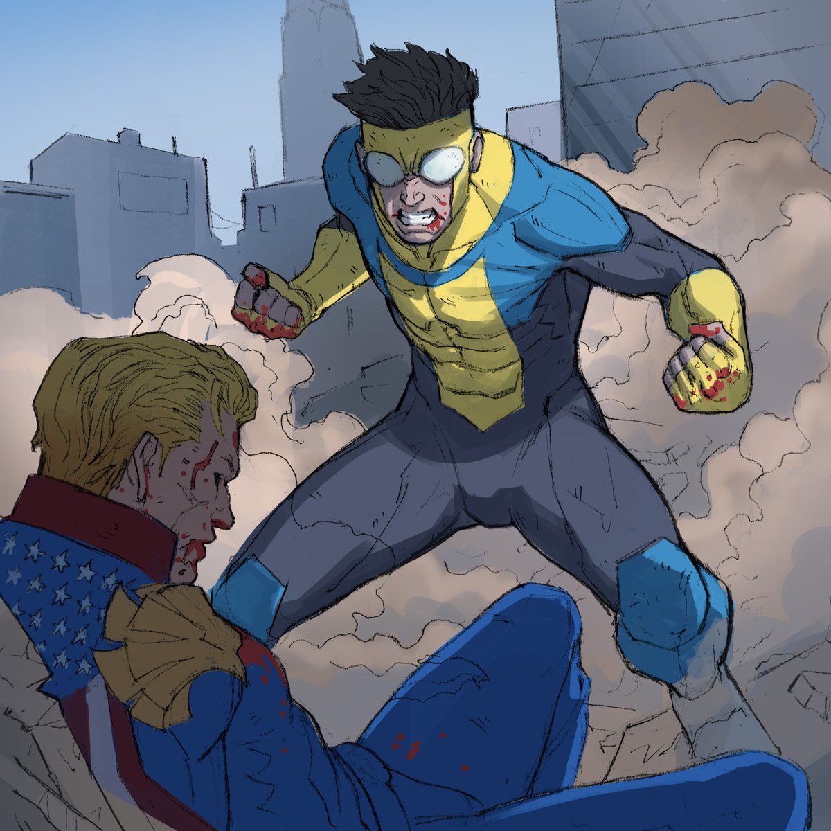 Cuppa #invincible crossovers. #homelander #theboys #twd #glenn #negan #stevenyuen