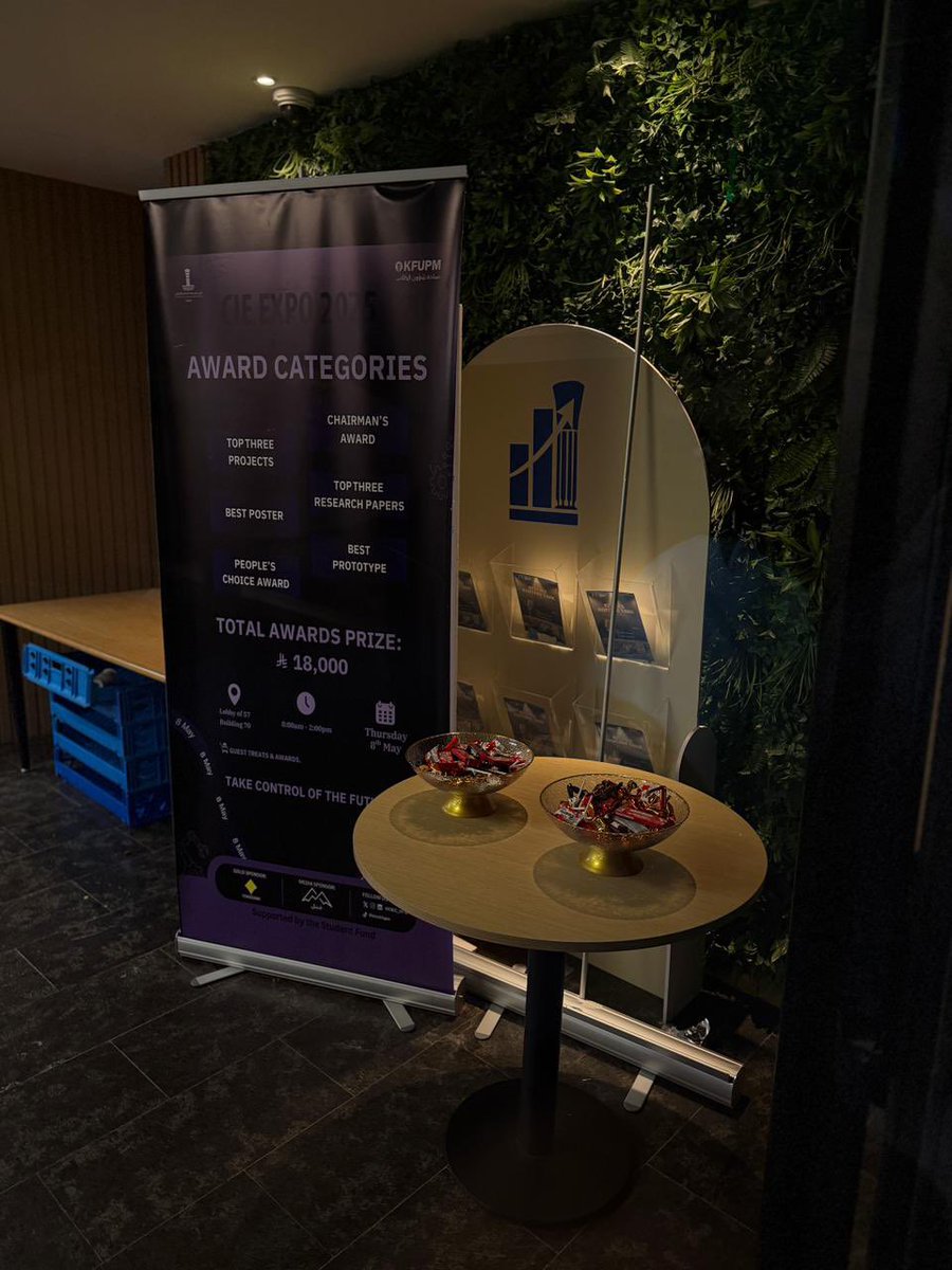 ضيافتكم علينا اليوم في مباني الجبل و٥٧!
حلّوا وننتظركم بكرا في CIE EXPO 2025 🤖💜

جوائز وسحوبات قيّمة بانتظاركم 
الخميس 8 مايو | 8:00 ص - 2:00 م
Take Control Of The Future ! 

#سيطر 
#kfupm
#CIEXPO2025