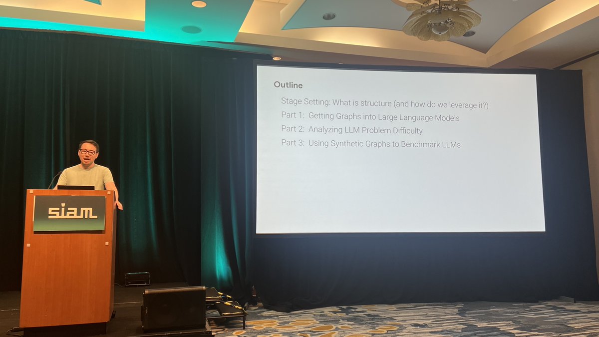 SIAMDataMining's tweet image. Great Keynote Speech by Dr. Bryan Perozzi, Google Research about Graph Reasoning in Large Language Models!
@phanein
#SIAMSDM25 #SDM25 #SIAM