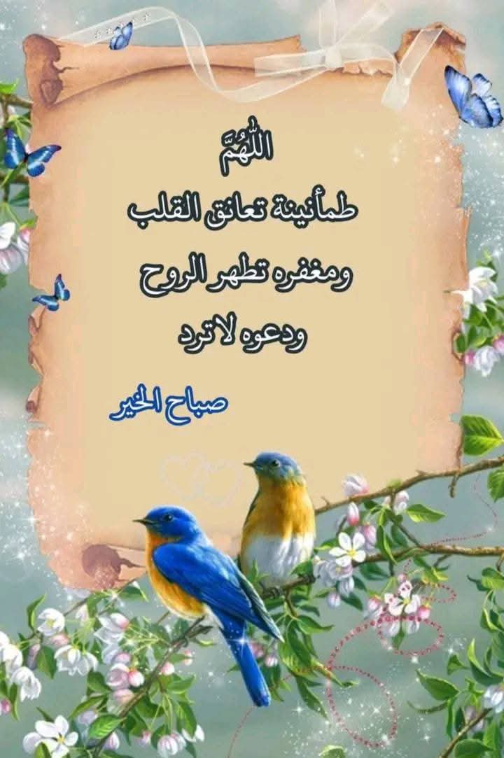 اتركها تأتي كما كتبها الله لك .. لعلها تأتي كما يحبها قلبك ... وﻻ تخنق أنفاس الصباح بهموم الأمس ... تفاءل وابتسم 
اللهم بك أصبحنا وعليك توكلنا.
#صباح_الخيرᅠ
