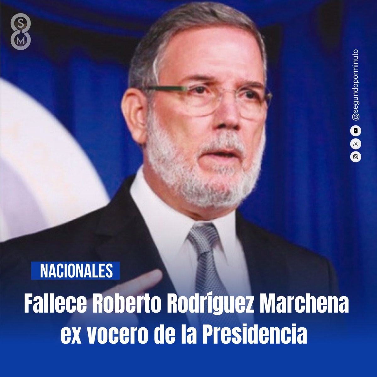Fallece la tarde de este martes de un infarto <a href="/RodrigMarchena/">Rodríguez-Marchena</a> ex vocero de la Presidencia.

Marchena fue el vocero de la Presidencia durante los ocho años de Gobierno de Danilo Medina; y recientemente fue elegido como miembro del comité político del <a href="/PLDenlinea/">PLD</a> .

#Marchena