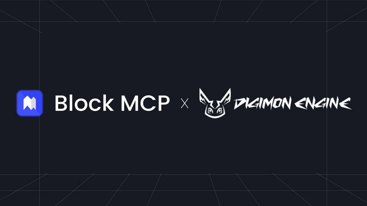 BlockMCP_AI's tweet image. BlockMCP.ai has formed a strategic partnership with @damndotfun ! 🔗🎮 BlockMCP will now integrate the Digimon MCP server, while Digimon will support the BlockMCP platform for MCP servers. This collaboration enhances the gaming experience and brings new opportunities…