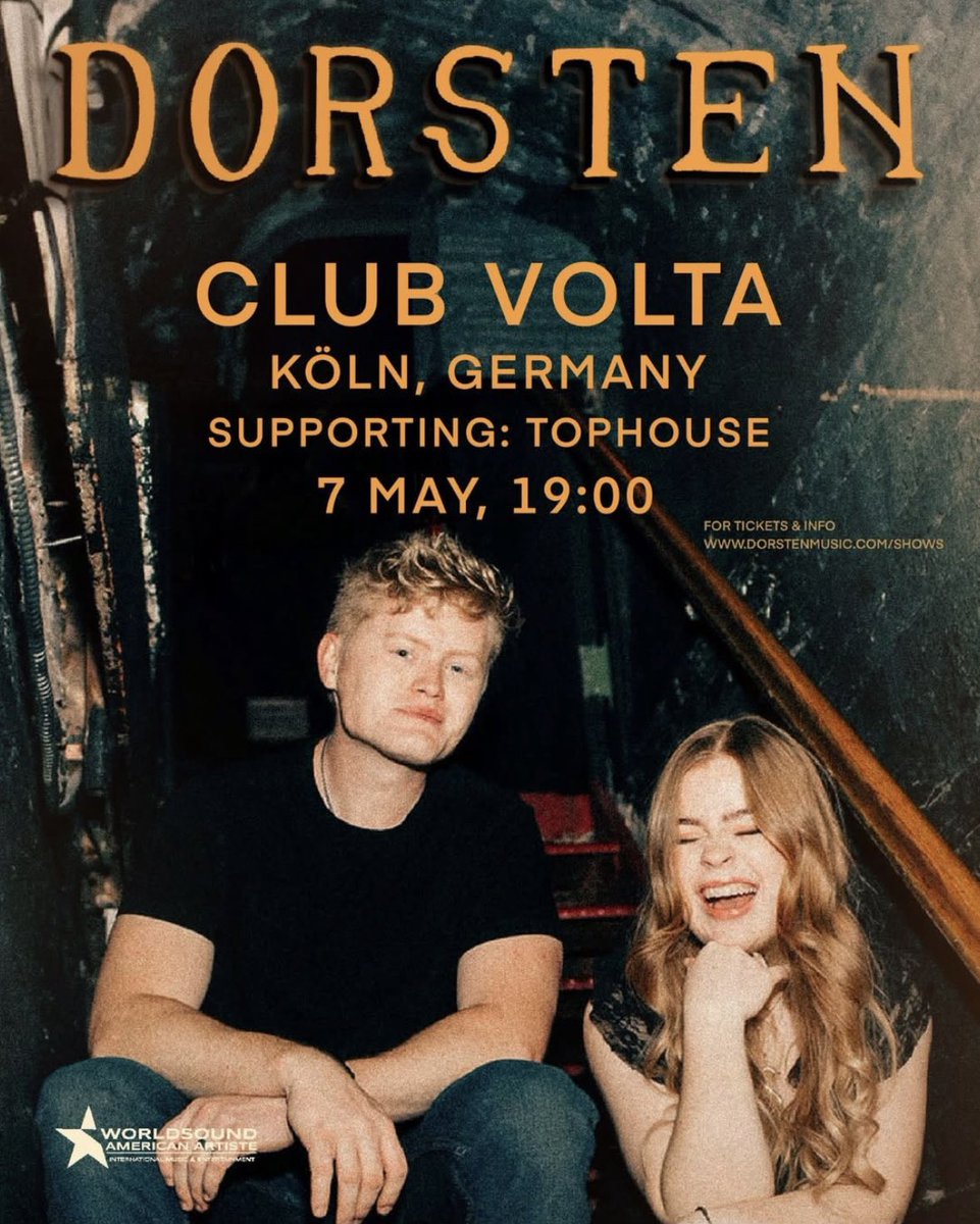 DorstenMusic's tweet image. ☀️Love being back in EU for some awesome shows!
@melkweg show  was a blast opening for TopHouse!🙌
Koln tomorrow then off to London!!