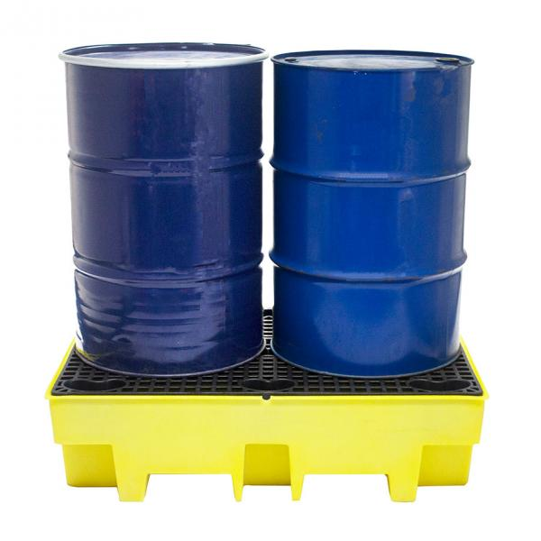EverythingTanks's tweet image. This polyetheylene #drum #spillpallet is ideal for a small workshop or commercial property as it compliantly holds 2 x 205-litre drums 🛢️ 🛢️ This drum pallet holds 110% of the total stored or 25% of the combined total stored (whichever is the greater) 🆓 delivery and quantity dis