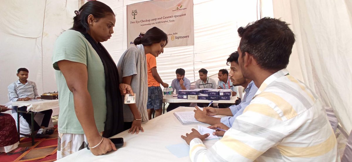 SILFIndia's tweet photo. 👁️ @Sasakawa_India, with @icarehospital, held an eye check-up camp for persons affected by Leprosy in Delhi's Tahirpur Complex.

💡 Leprosy often affects eyesight — early care matters!
This humanitarian aid effort ensures better health and restored dignity.

#RestoringDignity #KnowLeprosyForNoLeprosy #LeprosyAwareness #RestoreDignity #SILF #EyeCareForAll #InclusiveIndia #HumanitarianAid #Eyecare #Leprosy #EndStigma #EndDiscrimination