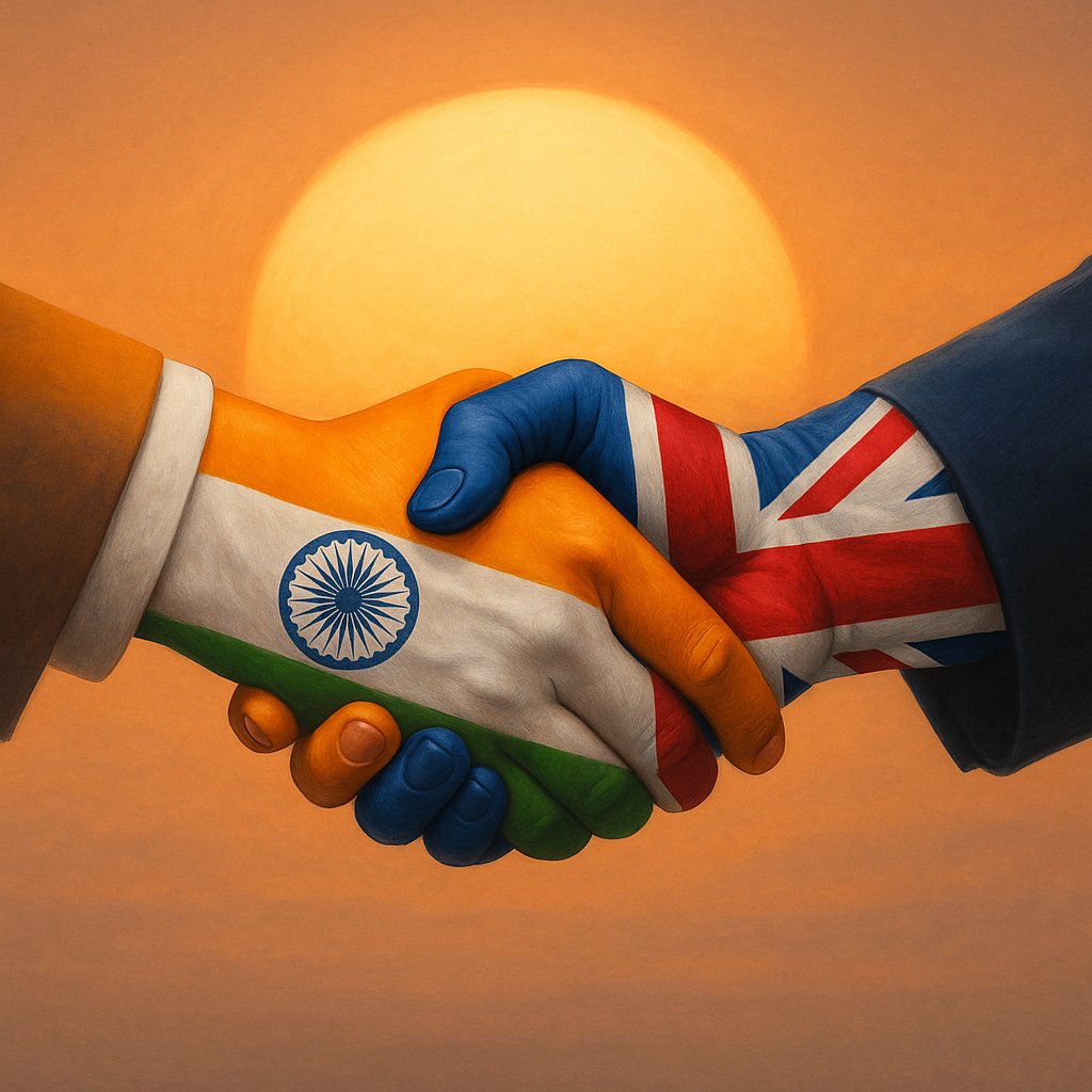 VertexSuite's tweet photo. 🇮🇳🤝🇬🇧 A breakthrough moment for entrepreneurial India!
With the UK-India FTA, innovation, trade, and cross-border collaboration are set to thrive.
This historic deal opens up unmatched growth potential for Indian businesses on the global stage.
#StartupIndia #DPIIT #UKFTA https://t.co/1ek6Ta1NzB