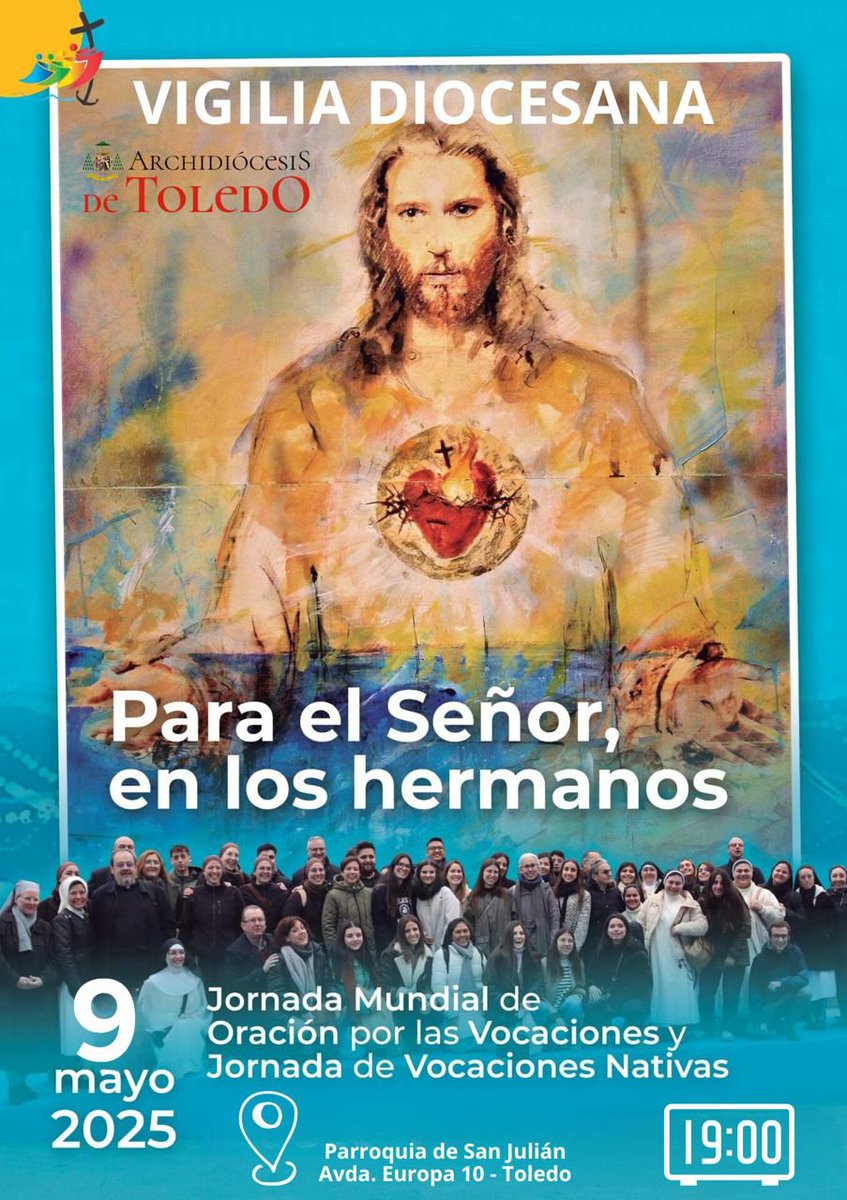 Este viernes 9 de mayo a las 19:00 h, celebramos una Vigilia de Oración por las Vocaciones en la <a href="/PSJ_Toledo/">Parroquia San Julián de Toledo</a> en el marco de la Jornada Mundial de Oración por las Vocaciones y Vocaciones Nativas. ¡Te esperamos!
#VocacionesNativas