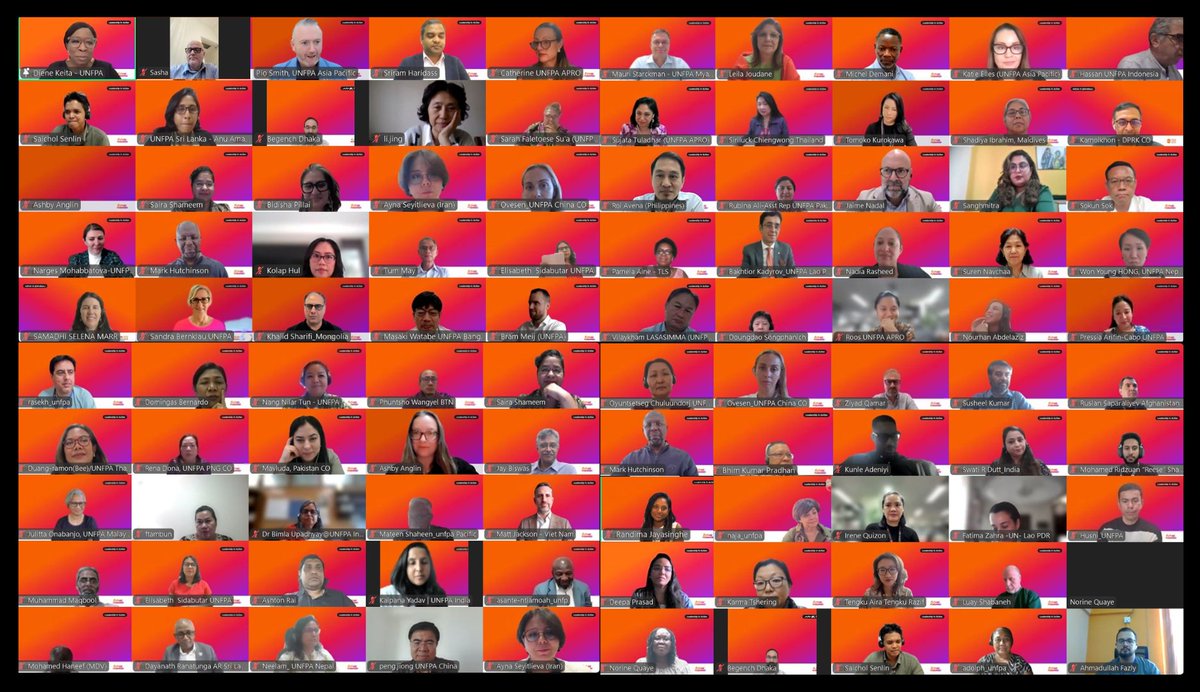 Hopeful after last week’s rich virtual discussions with <a href="/UNFPA/">UNFPA</a> leadership in #AsiaPacific &amp; Deputy ED @DieneKeita. Our leaders remain resilient - adapting, innovating &amp; driving change to advance rights and choices for every woman &amp; girl in the region.