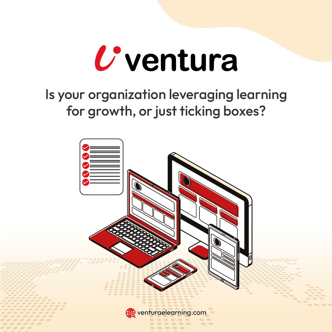venturalearning's tweet photo. Is your #LMS fueling growth or draining resources?

A weak system leads to low engagement, higher retraining costs &amp; missed compliance goals. 

But the right LMS transforms learning into a strategic advantage, boosting productivity, cutting costs &amp; driving real business results. https://t.co/Tbv00k7zo1