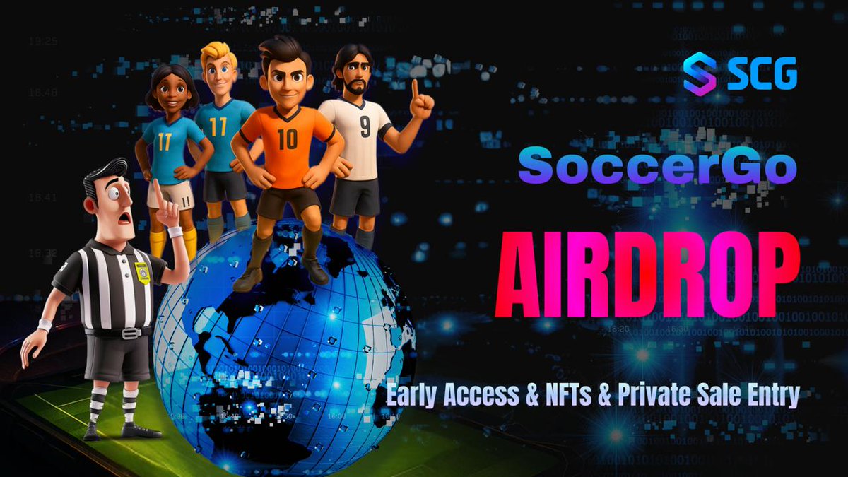 크립토 폴 유 X SoccerGO

🏆 알야 NFT(1SOL) + WL + 500 SCG X 1
🏆 펑키하G NFT + WL + 500 SCG X 1
🏆 펑키소사이어티 NFT + WL + 500 SCG X 3
🏆 WL + 500 SCG X 45

1️⃣Follow
<a href="/cryptoforu12/">크립토 폴 유</a>
@soccergoteam
2️⃣Like + RT + TAG 3 Friend
3️⃣Submit google form : forms.gle/vLMT5ofGDjB6ET…

⏰ ~ 5/10