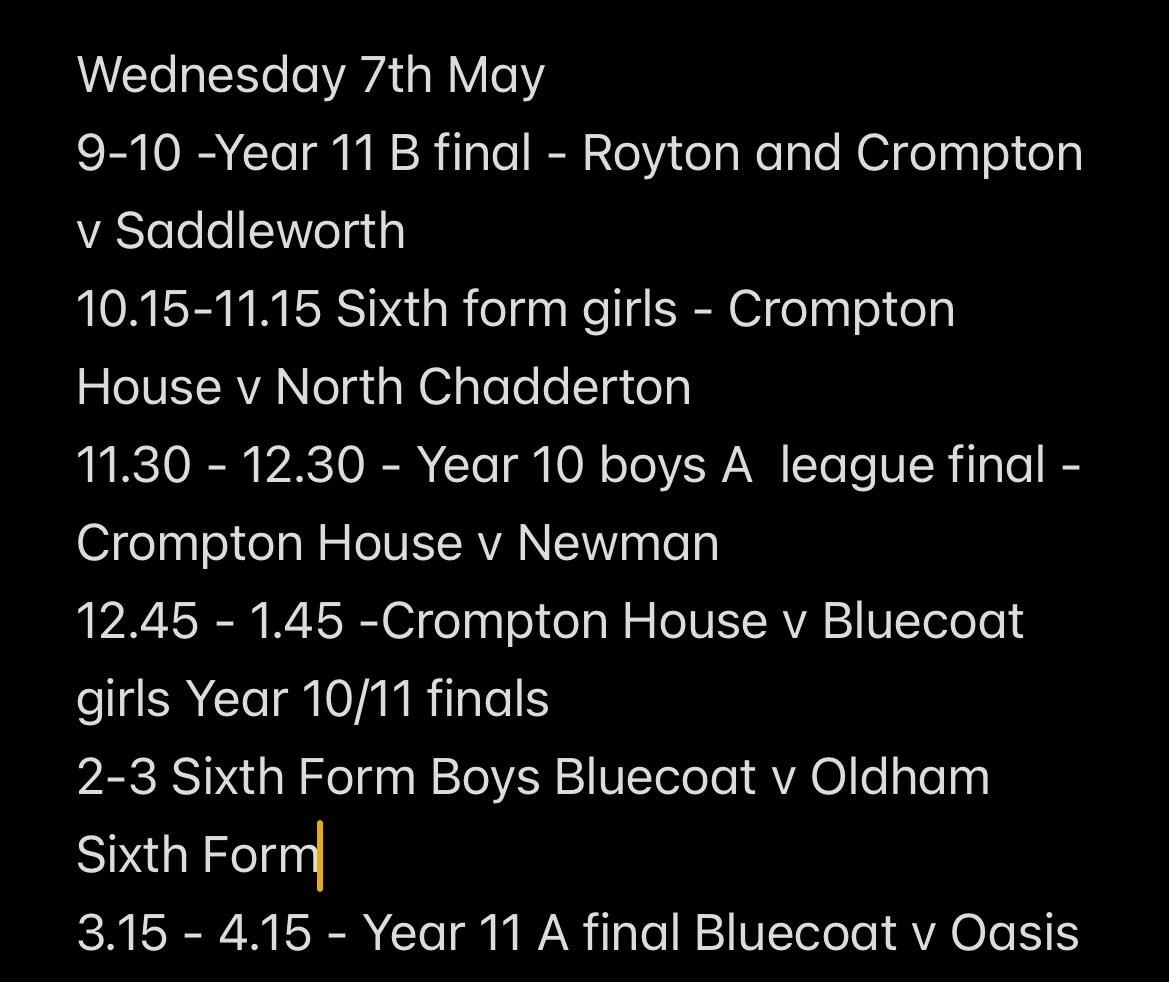 Good luck to all our students competing today in the Oldham League finals at <a href="/AshtonUnitedFC/">Ashton United FC</a>