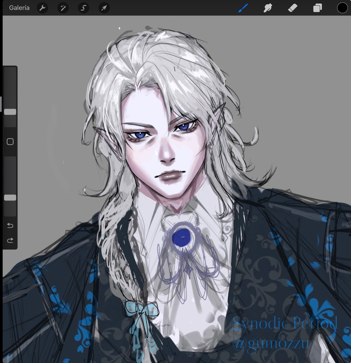 synodicguild's tweet image. making my first little son on Procreate :3 💙

art : Gumozzu💙

Design : Pancito 💜

#characterdesign #Vtuber #vtuberstudio #Live2d