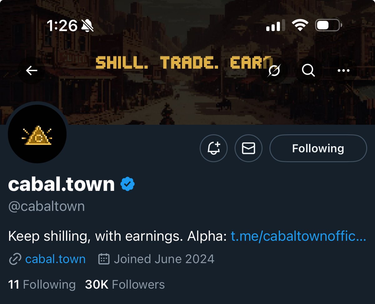 30K Followers! 🤠

The town just got bigger. 

Welcome more cabals.