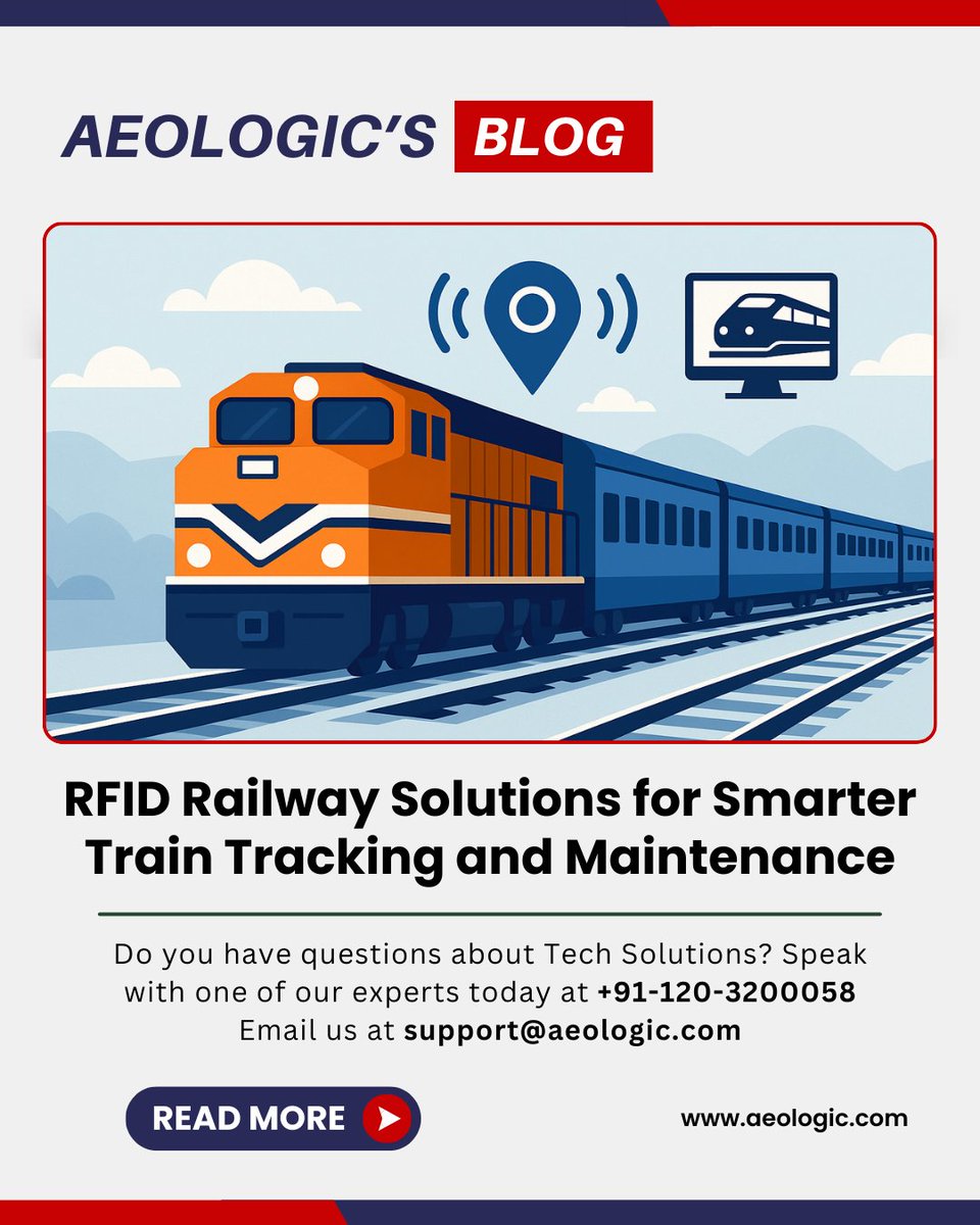 AeoLogicTech's tweet image. Ever Wondered How Trains Stay on Track

🔗 Read the full blog: aeologic.com/blog/rfid-rail…

#RFIDSolutions #RailwayTech #SmartTransportation #TrainTracking #PredictiveMaintenance #RailwayInnovation #LogisticsTech #SmartRailways #AeologicTechnologies #DigitalTransformation