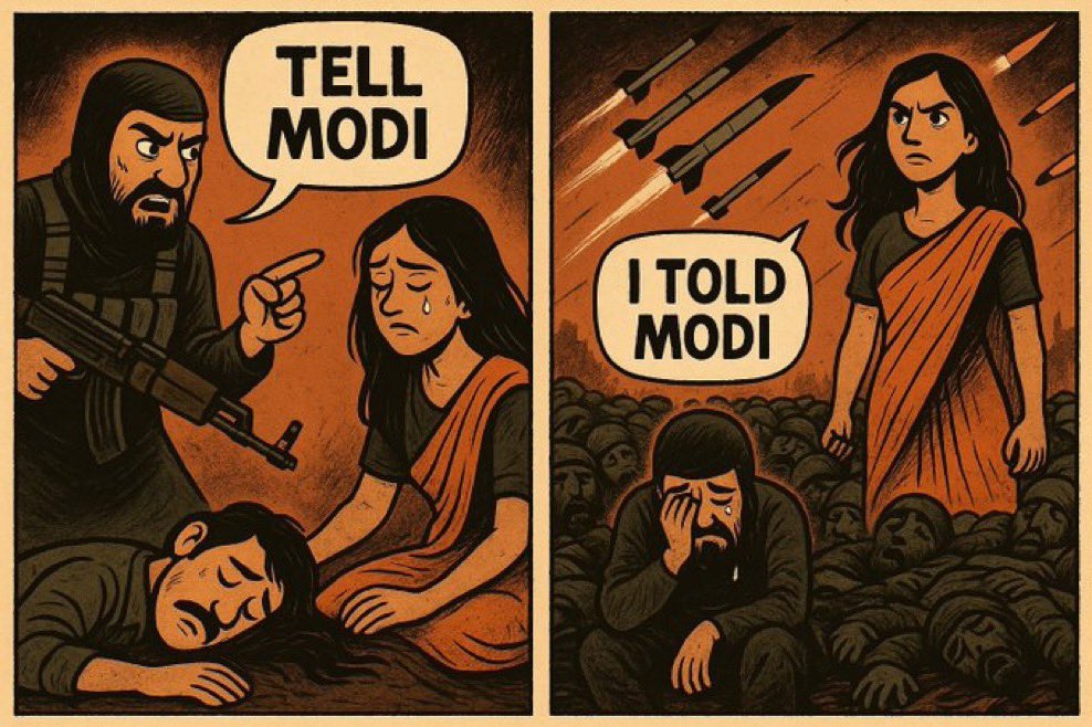 APR_Offl's tweet photo. Modi is Dangerous 🔥

Operation Sindoor is not just a mission, it’s a message, Touch one Indian woman, and the entire nation will rise in fury. https://t.co/4YlcYp9c5V