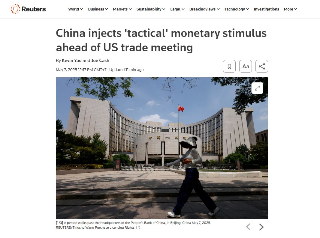 CHINA BƠM 139 TỶ USD — NGƯỜI HIỂU CUỘC CHƠI BIẾT RẰNG: BITCOIN SẮP CÓ BÃO

Một trong những tín hiệu quan trọng nhất của chu kỳ tăng giá mới vừa xảy ra – nhưng hầu hết mọi người không để ý.

Trong khi FED còn đang “nói nhiều hơn làm”, Trung Quốc đã hành