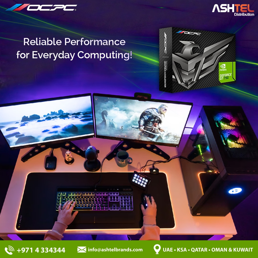 Ashtel_Brands's tweet photo. Step into the world of efficient computing with the OCPC GT 730—a solid entry-level graphics card designed for smooth multimedia, light applications, and everyday tasks. 

#OCPC #GT730 #GraphicsCard #EverydayPerformance #SmoothVisuals #EntryLevelGPU #TechUpgrade https://t.co/MNLvphqnFp
