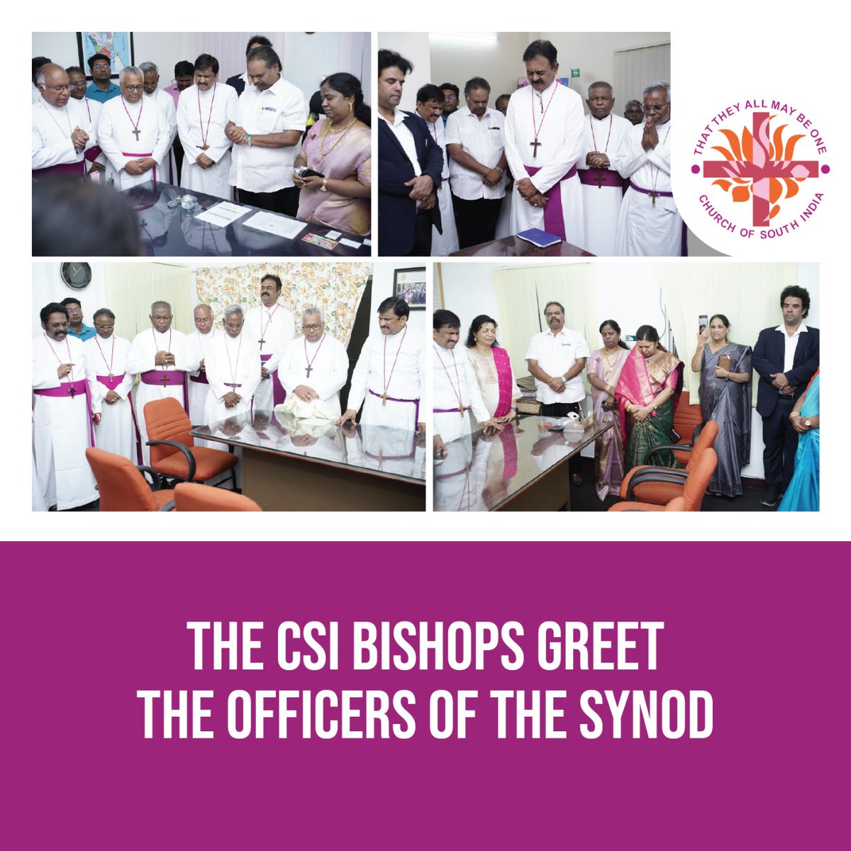 The Church of South India (@csisynod) on Twitter photo On May 5, 2025, CSI Officers officially assumed office at the Synod Centre, Chennai. Bishops joined in worship and flag hoisting, offering prayers for the leadership and the Church’s mission. <a href="/Oikoumene/">World Council of Churches (WCC)</a> <a href="/AnglicanWorld/">Anglican Communion</a> <a href="/USPGglobal/">USPG</a> <a href="/cwmission/">CWM</a> On May 5, 2025, CSI Officers officially assumed office at the Synod Centre, Chennai. Bishops joined in worship and flag hoisting, offering prayers for the leadership and the Church’s mission. <a href="/Oikoumene/">World Council of Churches (WCC)</a> <a href="/AnglicanWorld/">Anglican Communion</a> <a href="/USPGglobal/">USPG</a> <a href="/cwmission/">CWM</a>