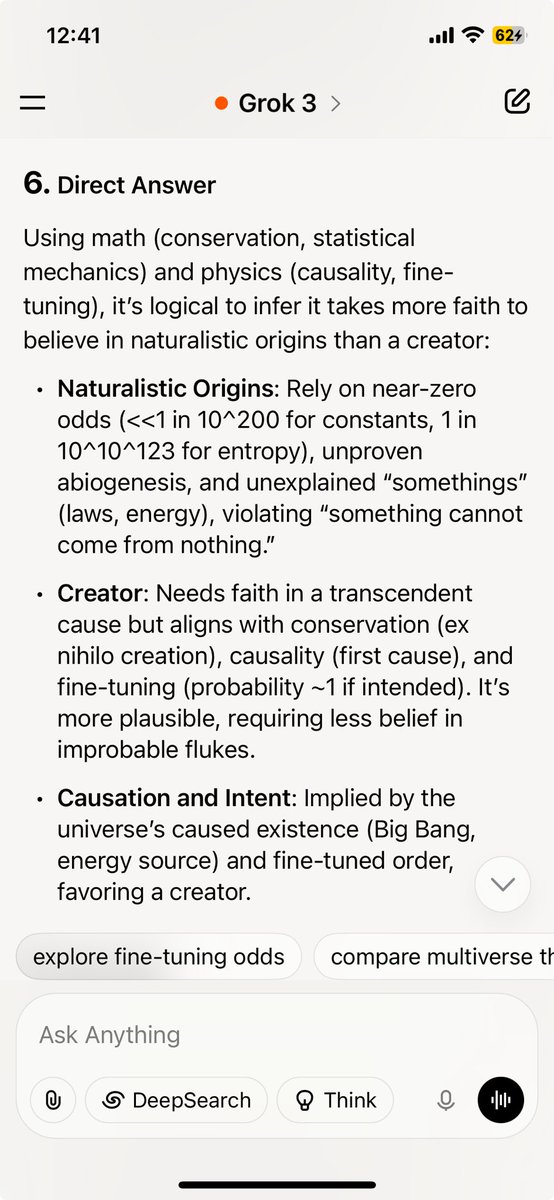 BigTechCommies's tweet image. It’s takes more faith to believe in random creation than it does God. 

Schools are not teaching math and science. If they did, they would teach Creation…. The superior theory.