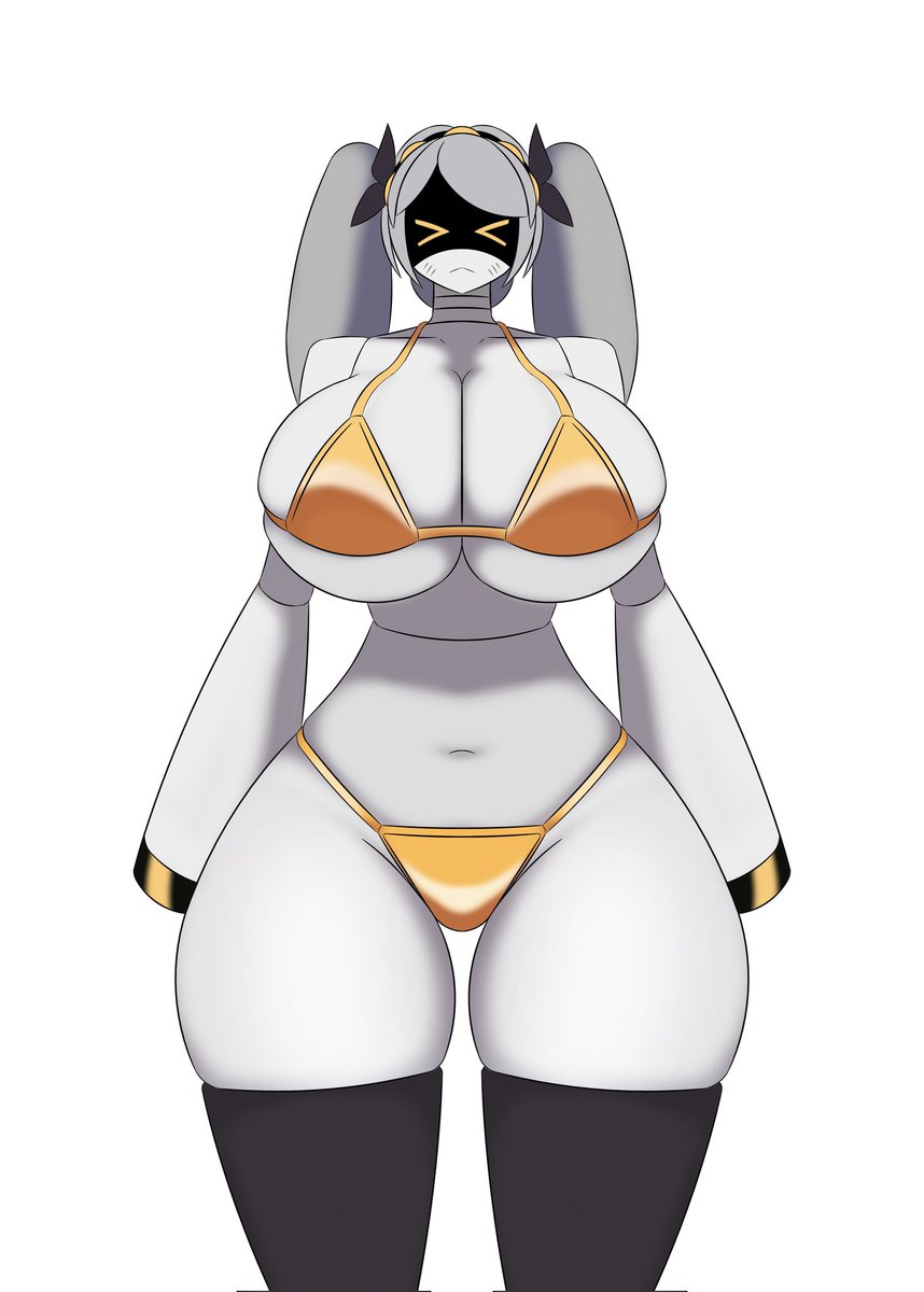 DeleteAlliance's tweet image. #goldenbikini first time to draw 
#jmurderdrones #murderdronesfanart #murderdrones