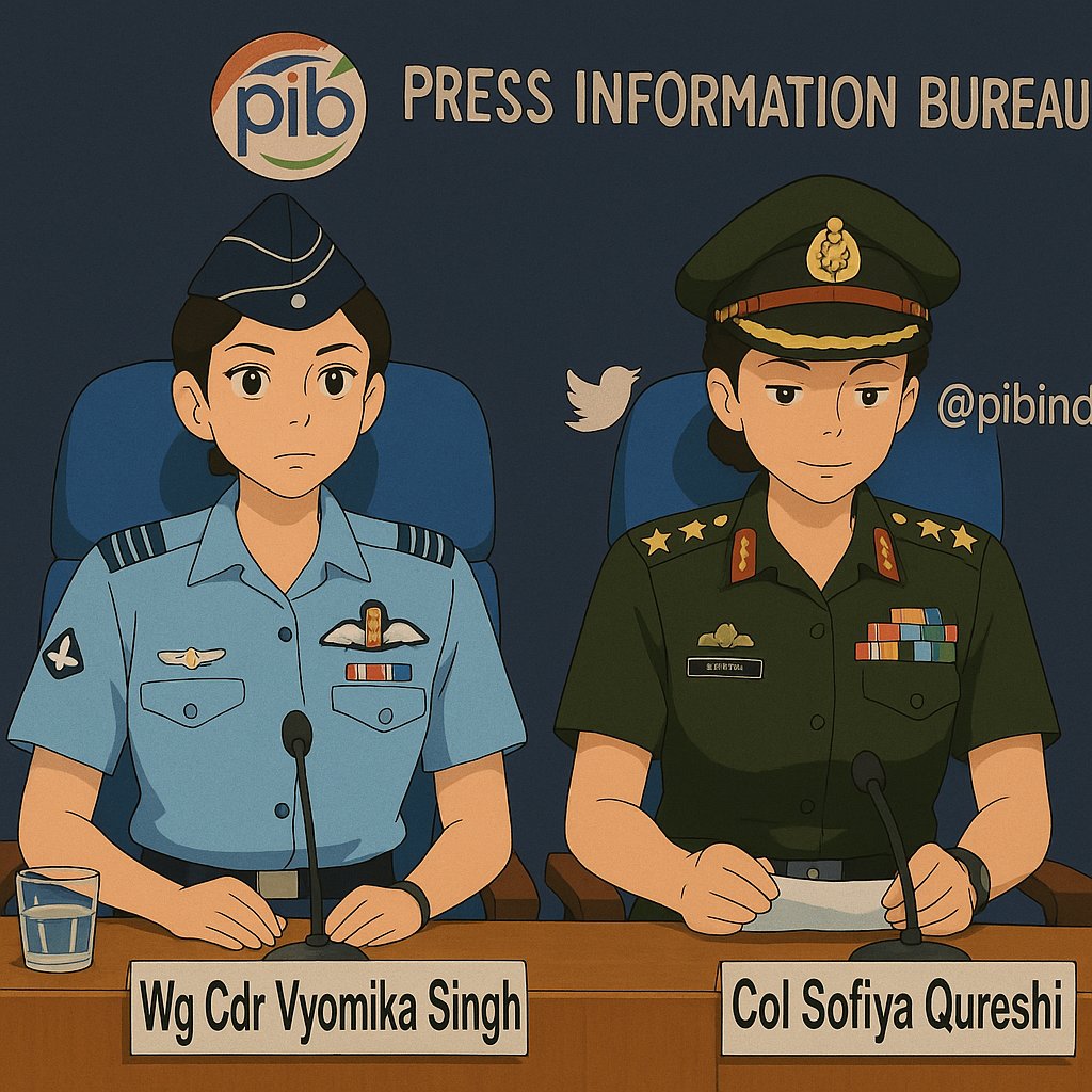 Sid121_ForJSP's tweet image. #OperationSindoor

This image reflects India&apos;s response to the #Phelgam terrorist attack by Pakistan.

Husbands were killed before their wives and children. Sindoor was erased.

These women now lead the attack on nine terrorist camps, delivering a fitting response.