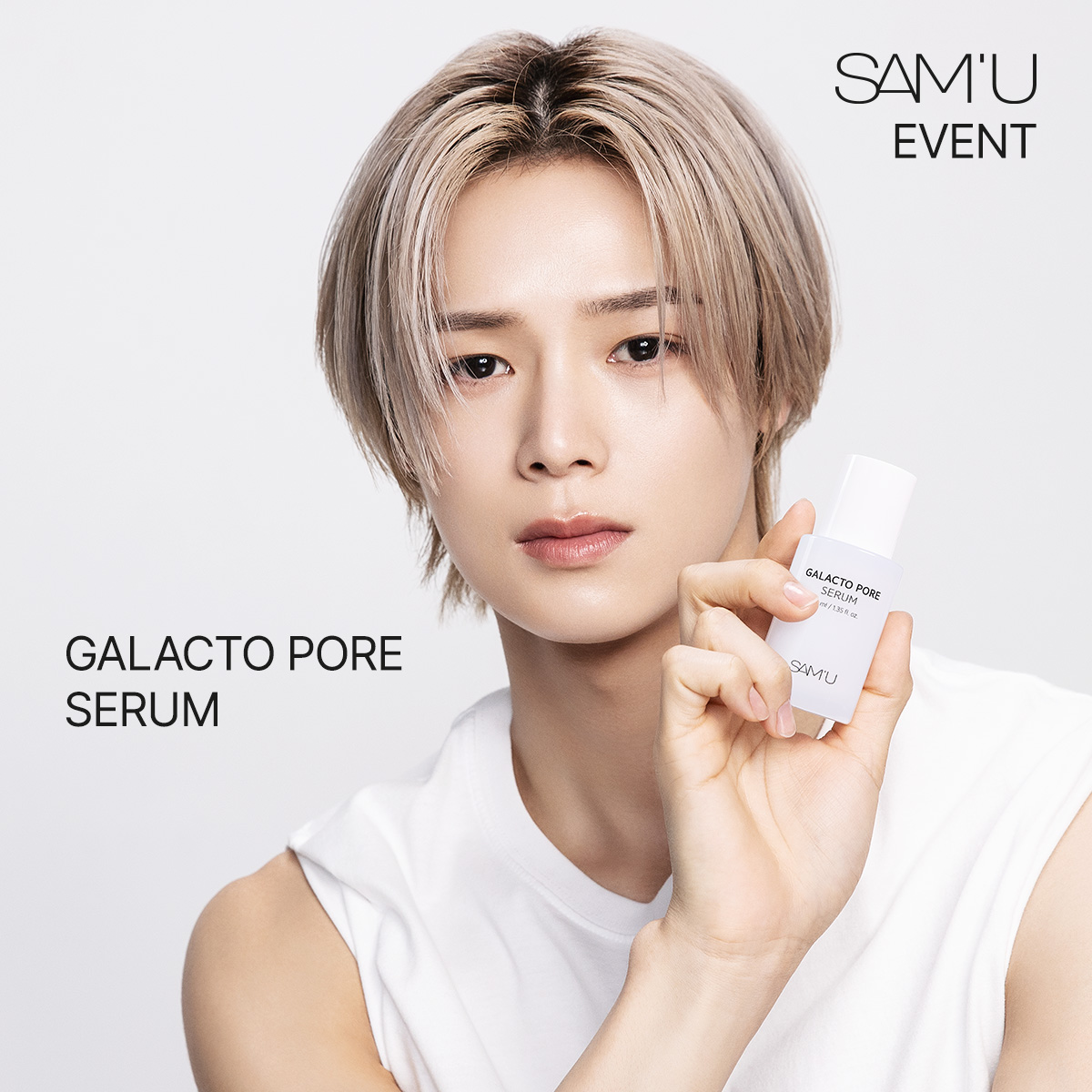 K (&amp;TEAM)のSAM'U(サミュ)ブランドアンバサダー
就任を記念してスペシャルイベントを開催します!!🎉

Ｋさんがご紹介するアイテム！
毛穴ケアに優れたガラクトポアラインから
[ガラクトポアセラム]を抽選で
100名様にプレゼントします‼🎁

- イベント期間-
2025年5月13日(火)～5月20日(火) 23:59まで