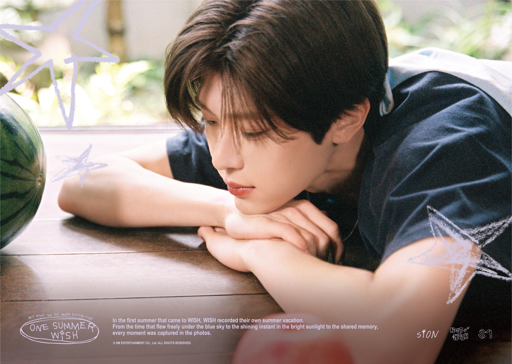 nct wish Tシャツ　シオン 展示会 one summer E700 NCT WISH - [ONE SUMMER WISH] 1ST PHOTO EXHIBITION OFFICIAL