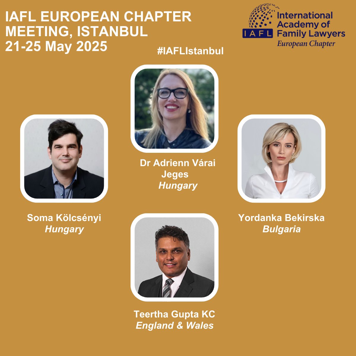 ⏳Less than two weeks to go until #IAFLIstanbul!
We are excited to highlight one of our Friday morning session:
Mediation in Cross-Border Cases: Arbitration, Collaboration, and the Judicial Approach.
Still time to register: iafl.com/events/events/…
