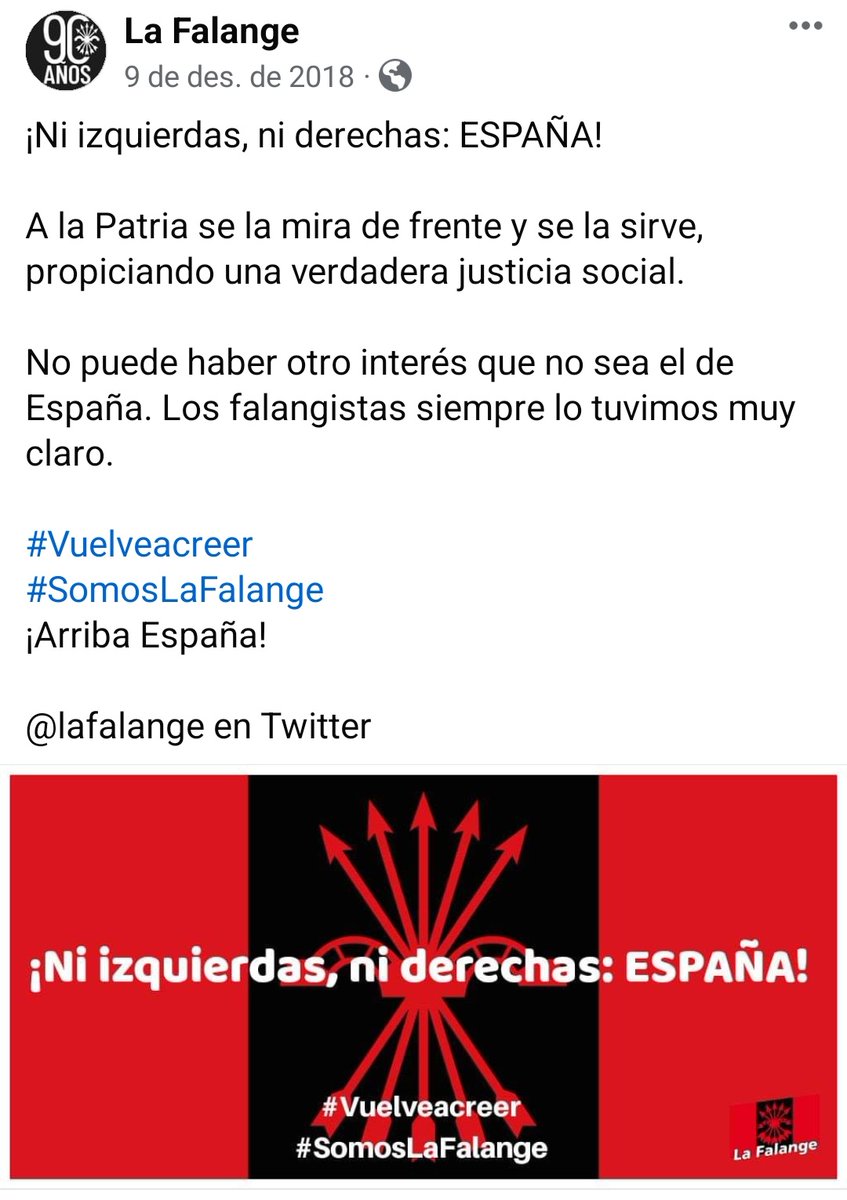 Una abraçada als independentistes catalans que diuen que no són ni de dretes, ni d'esquerres. Sou falangistes.