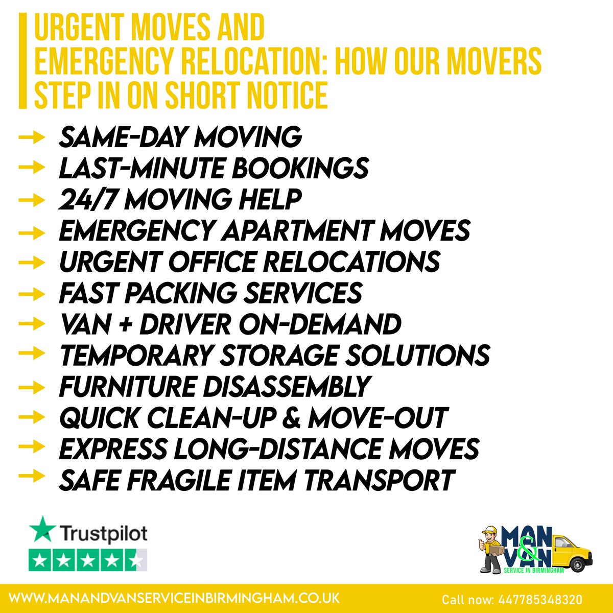 manandvans85755's tweet image. Need to move fast? Our movers handle same-day and last-minute relocations—24/7. Packing, transport, storage, and more.
#EmergencyMoving #SameDayMovers #LastMinuteMove #QuickRelocation #MovingHelp