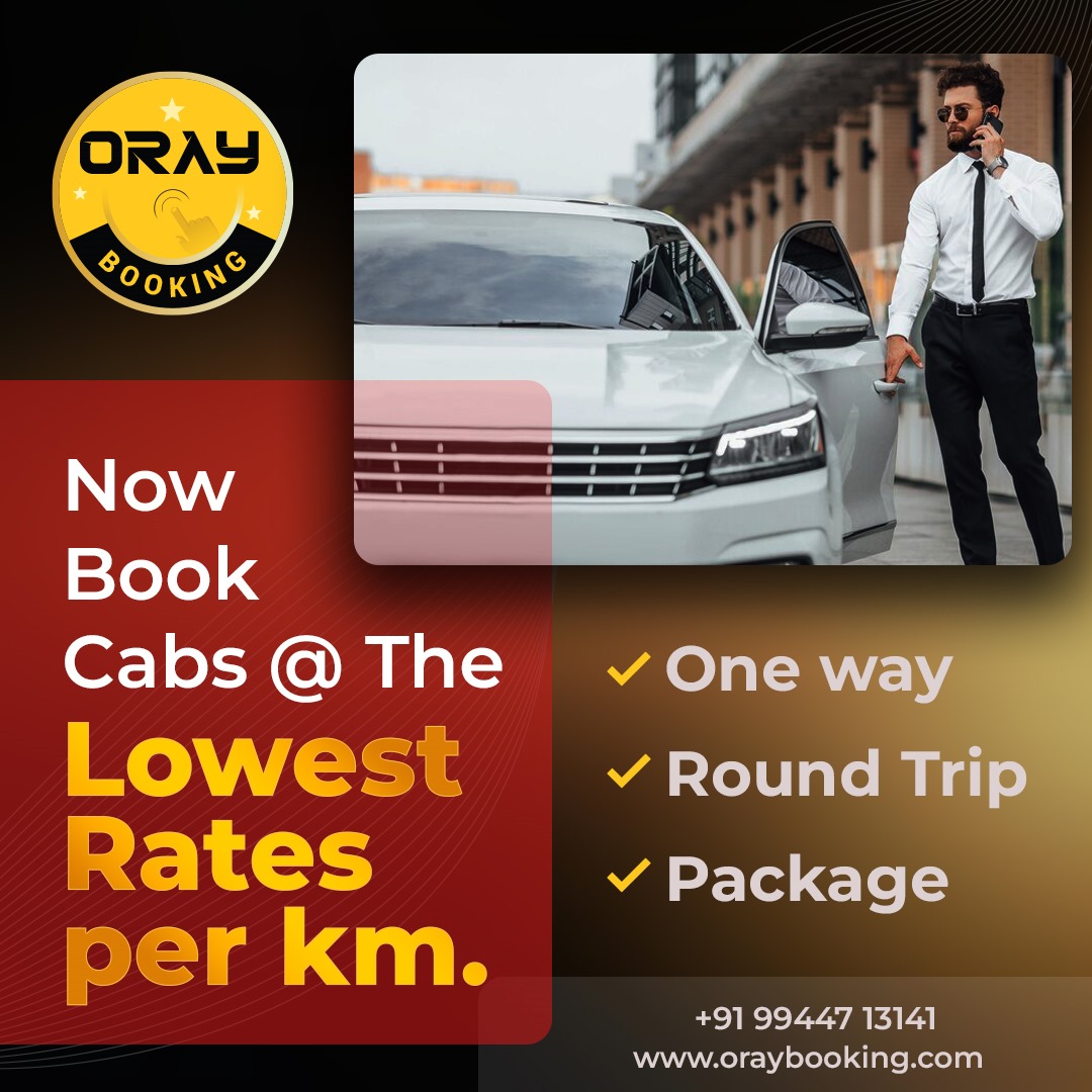OrayBooking's tweet photo. 🚖 ORAY Cabs: Comfortable, reliable rides across South India at smart prices!
📷 One-Way, Round Trips, Tour Packages
Stress-free travel, budget-friendly! https://t.co/srIr5SggJJ