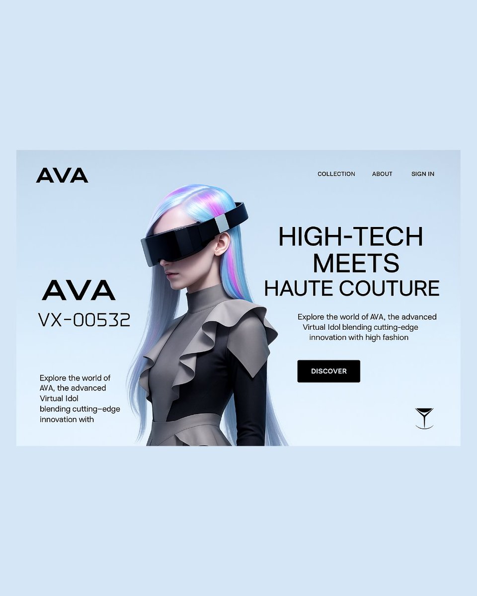 codeforkal's tweet image. Step into the world of AVA — where digital couture meets next-gen virtual reality. Designed for high-immersion fashion platforms, AVA blends sleek, tech-forward aesthetics with bold, futuristic expression.