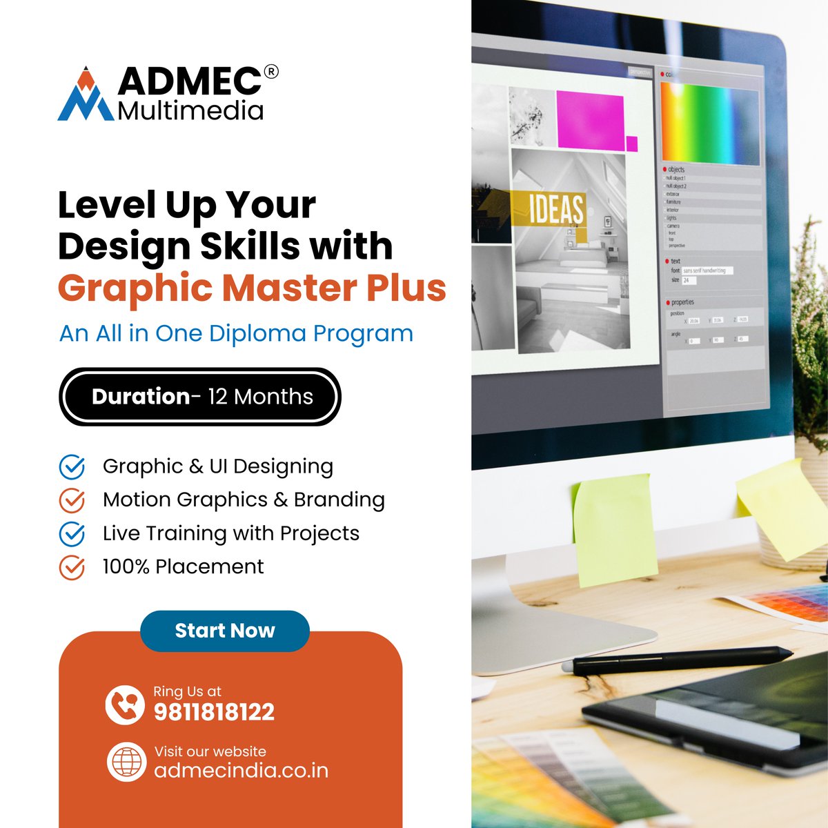 admecinstitute's tweet image. 📷 Ready to Level Up Your Design Game?
Join ADMEC’s Advanced Graphic Design Course in Delhi and take your creativity to the next level!

Graphic Master Plus Course- admecindia.co.in/course/most-ad…

#graphicmasterplus #advancedgraphicdesign #graphicdesigncourse