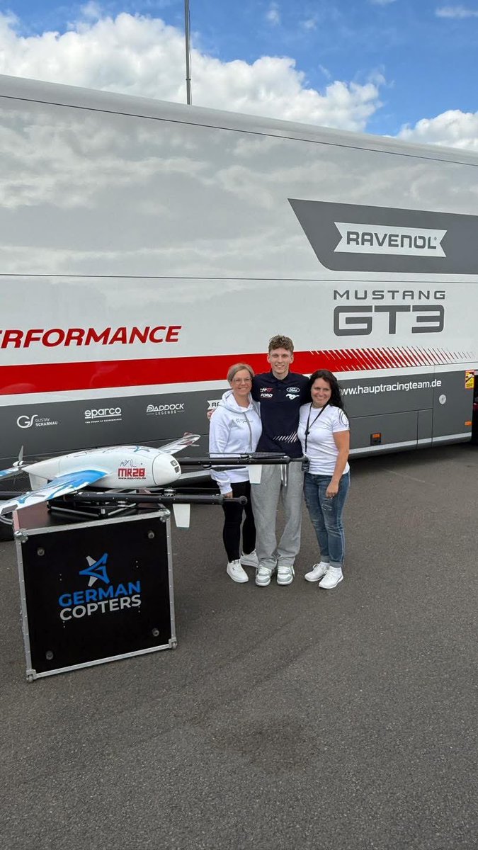 Meet MR28 – now flying! 🚁🔥

Yesterday at the Lausitzring, something special took off – quite literally.

Together with my partner German Copters, we officially unveiled and named their newest high-performance drone: MR28 – in honor of my race number and our shared mindset. 🤩