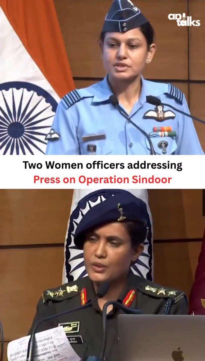 Col. Sophia Qureshi &amp; Wng Cdr. Vyomika Singh led Oprtn Sindoor, 2 fierce women, 1 mission - to protect INDIA. A proud Muslim woman &amp; a Hindu women side by side. Ths is the India we dreamed of. United. Fearless. Unstoppable. Don’t divide us.Don’t underestimate us. Jai Hind ki Sena