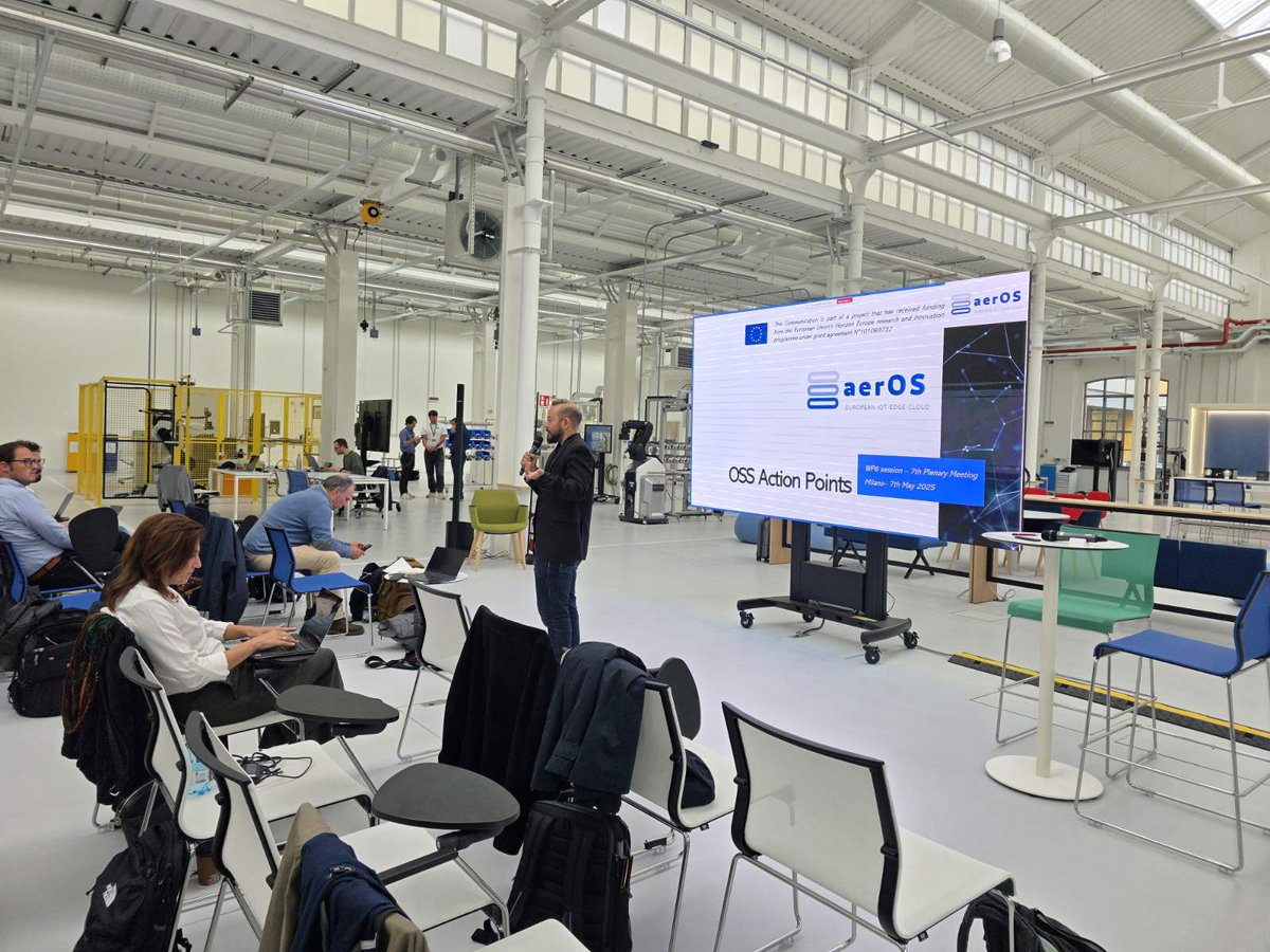 aerOS project (@aerosproject) on Twitter photo #LearnaboutaerOS: The 7th plenary meeting continues for the second day with more pilot presentations and discussions on communication, dissemination and exploitation. Stay Tuned!
<a href="/EU_CloudEdgeIoT/">EUCloudEdgeIoT</a> <a href="/hipeac/">HiPEAC</a> <a href="/NexusForumEU/">NexusForumEU</a> #LearnaboutaerOS: The 7th plenary meeting continues for the second day with more pilot presentations and discussions on communication, dissemination and exploitation. Stay Tuned!
<a href="/EU_CloudEdgeIoT/">EUCloudEdgeIoT</a> <a href="/hipeac/">HiPEAC</a> <a href="/NexusForumEU/">NexusForumEU</a>