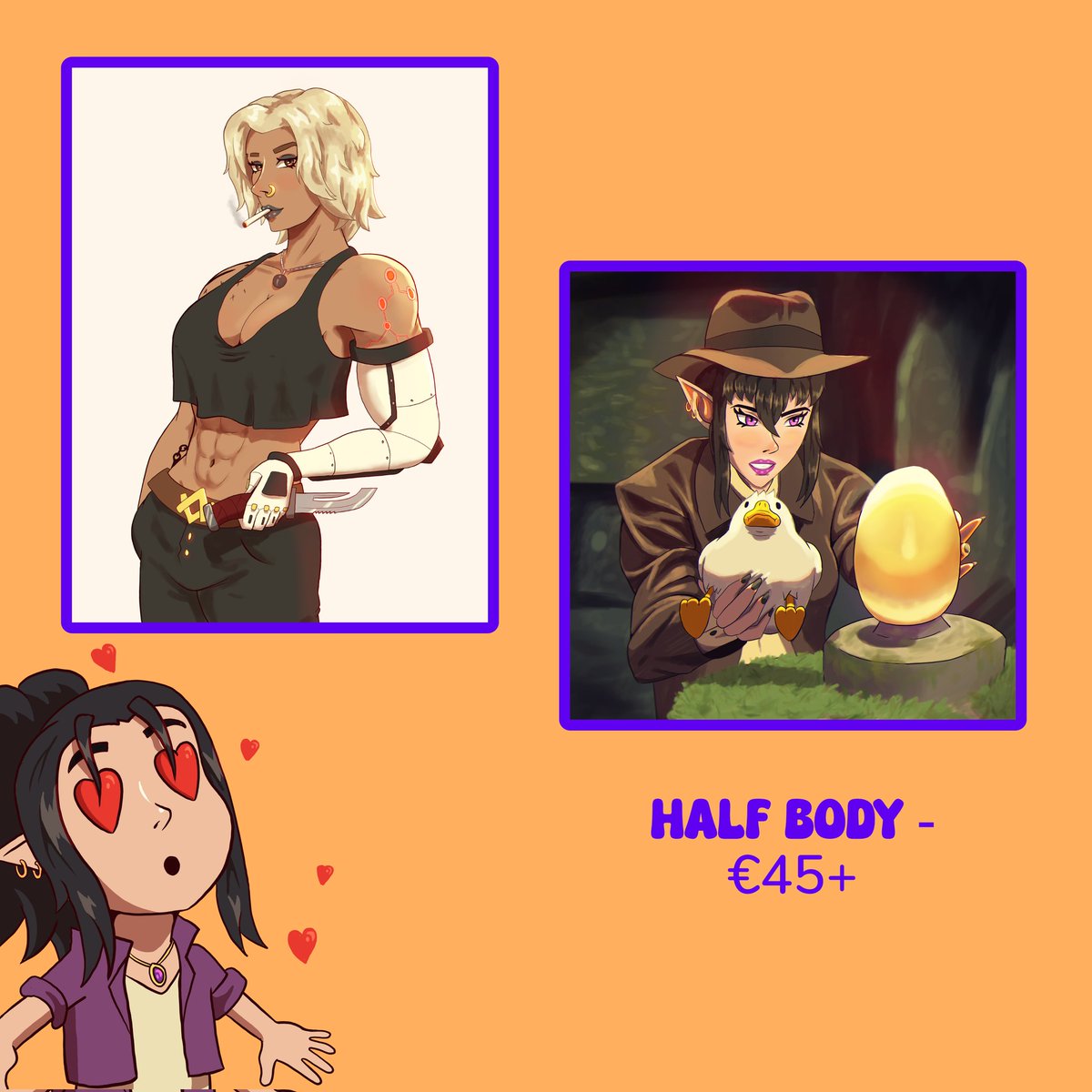 PatkusArt's tweet photo. 🖌️ Commissions open! From portraits to full-body art — or ducks with attitude — I’ve got you covered.
💸 Starting at 30€
🐥 Help me feed these ducks
📬 DM me or check the link in bio!
#opencommissions #DigitalArtist https://t.co/eSxw41TJsO