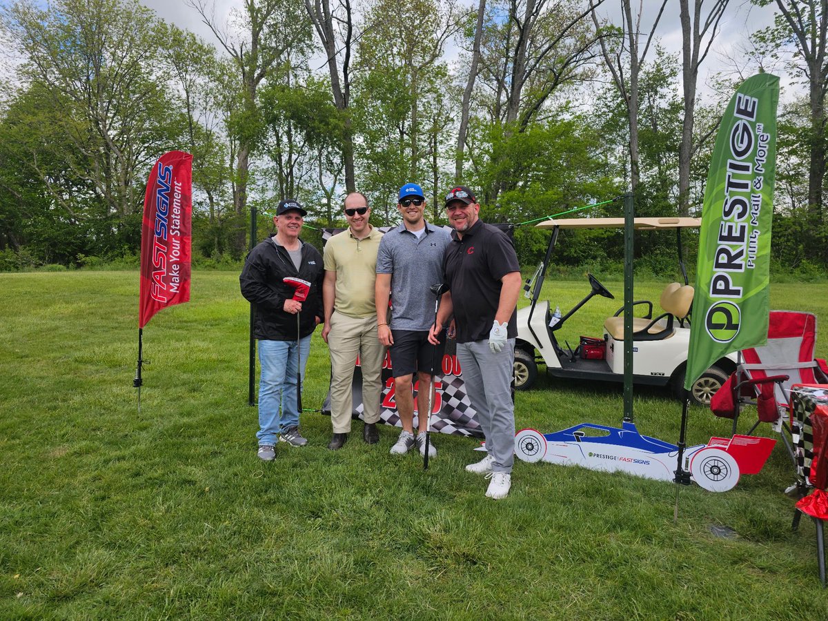 Our <a href="/DukeEnergy/">Duke Energy</a> <a href="/DukeEnergyIN/">Duke Energy Indiana</a> lineman and engineers spent the day supporting our local chamber at the annual ⛳️ outing.  Highlight reel = Greg Stenger an eagle from 109 yards out! #CommunityPower