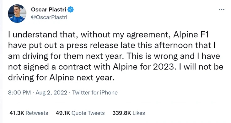 This will go down as one of the best F1 decisions of all time