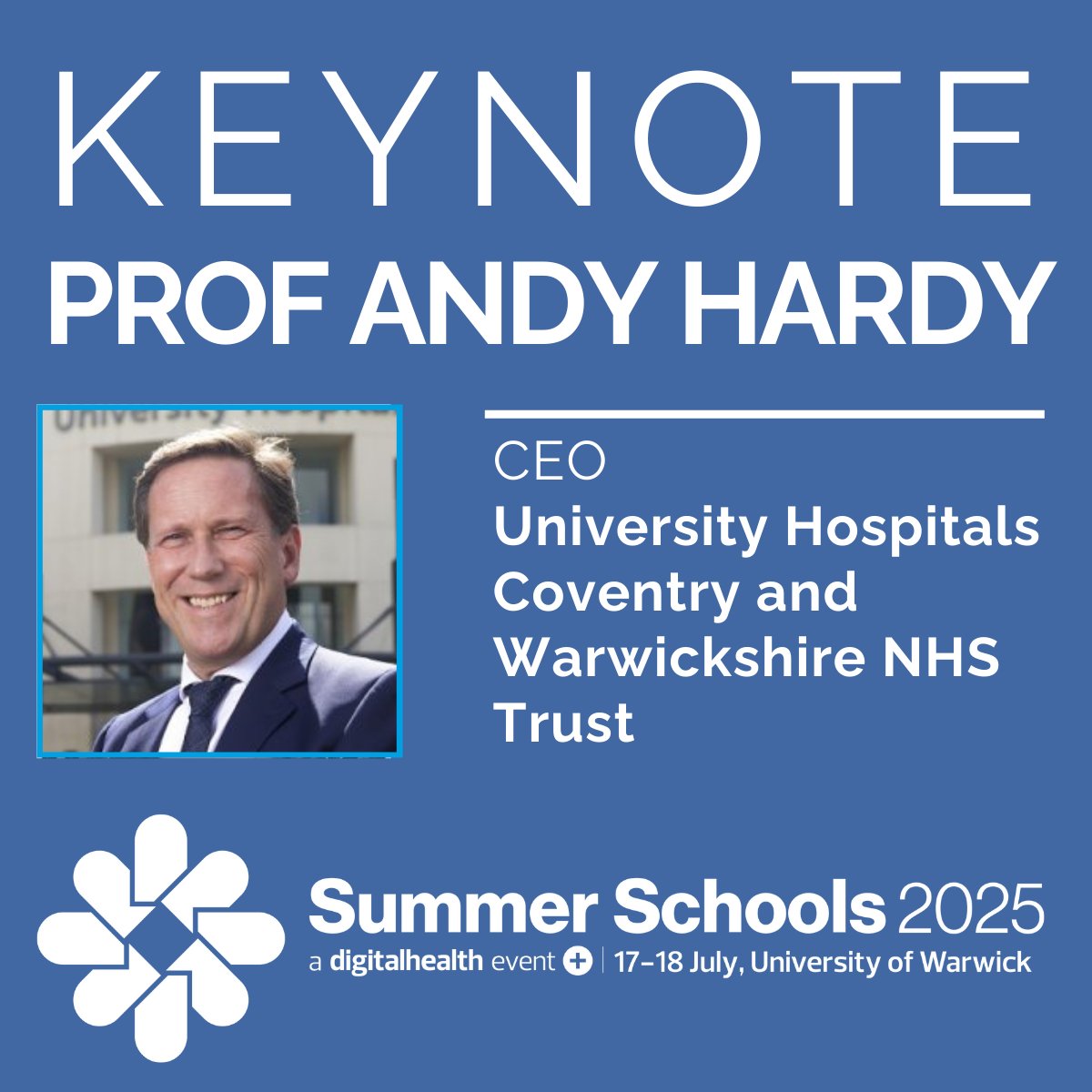 Digital Health Summer Schools (@dhsummerschools) on Twitter photo The CEO of one of the largest tertiary acute NHS trusts in the country is the latest keynote confirmed for Summer Schools. Just weeks after the go-live of the trust’s new EPR, Hardy will share leadership lessons from their digital transformation journey. 
eu1.hubs.ly/H0jVNcz0 The CEO of one of the largest tertiary acute NHS trusts in the country is the latest keynote confirmed for Summer Schools. Just weeks after the go-live of the trust’s new EPR, Hardy will share leadership lessons from their digital transformation journey. 
eu1.hubs.ly/H0jVNcz0