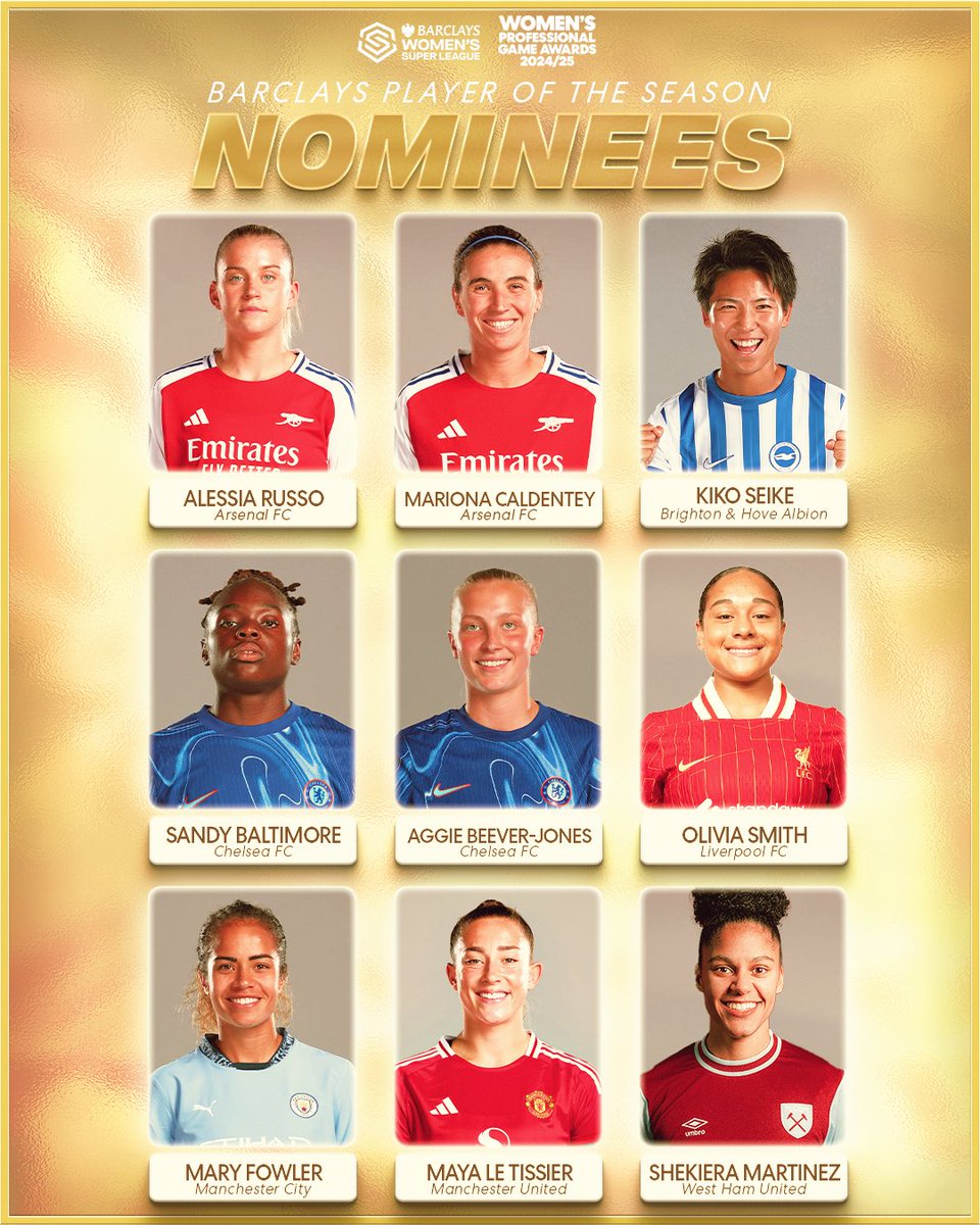 BarclaysWSL's tweet photo. You can now vote for your #BarclaysWSL @Barclays Player of the Season from the link below! 👇

https://t.co/gEZvtFaOfZ https://t.co/kkYvijGAvh