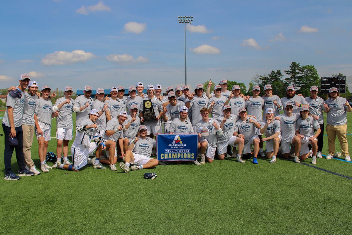 Champions! 🏆 Congratulations to Immaculata Men’s Lacrosse on capturing the Atlantic East Conference title!
